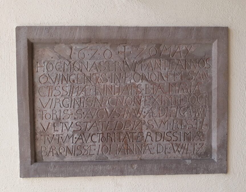 Gedenktafel von 1620